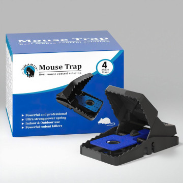 Trappola Per Topi 4 Grandi Trappole Per Topi 21x11 CM Professionali Riutilizzabili Da Esterno Ed Interno 